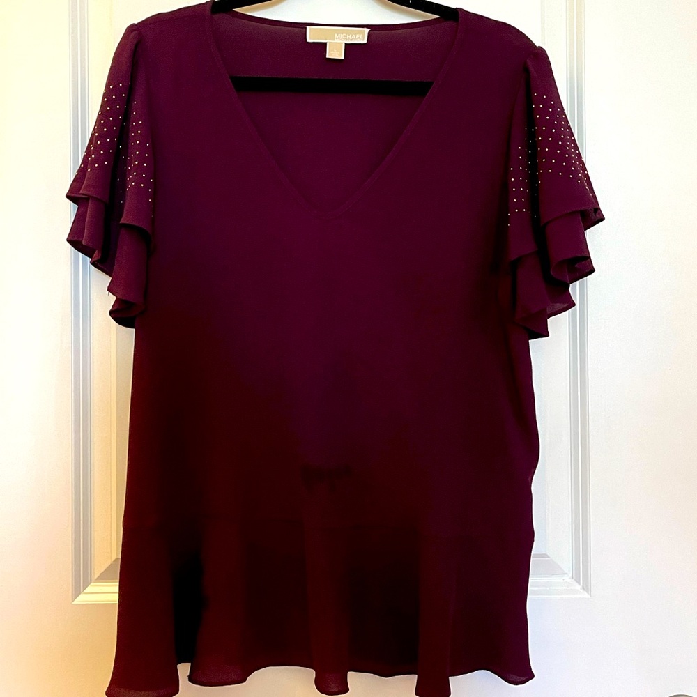 Dark Purple Calvin Klein Blouse